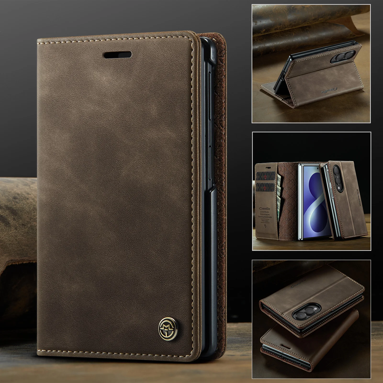 Elegant Flip Leather Wallet Phone Case