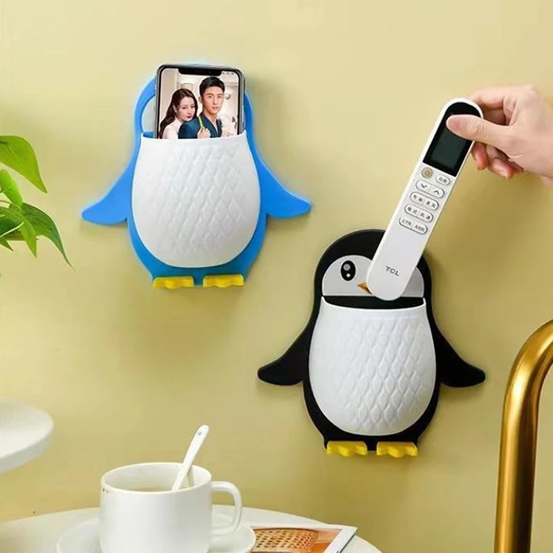 

Настенный стеллаж для хранения, полка для душа, стеллаж для хранения пингвина, коробка для хранения макияжа, общежитие, ванная комната, зубная щетка, прикроватная организация