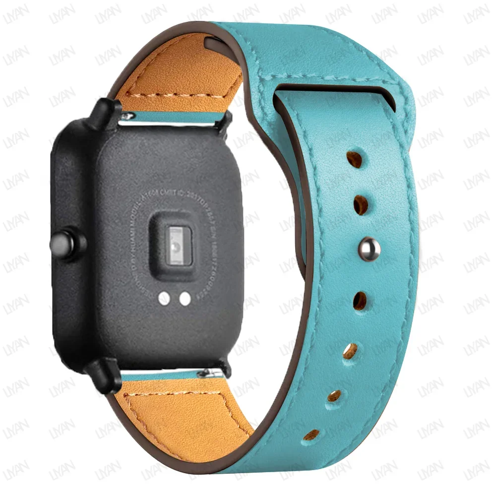 Premium Leather Watch Band - 20mm/22mm Strap