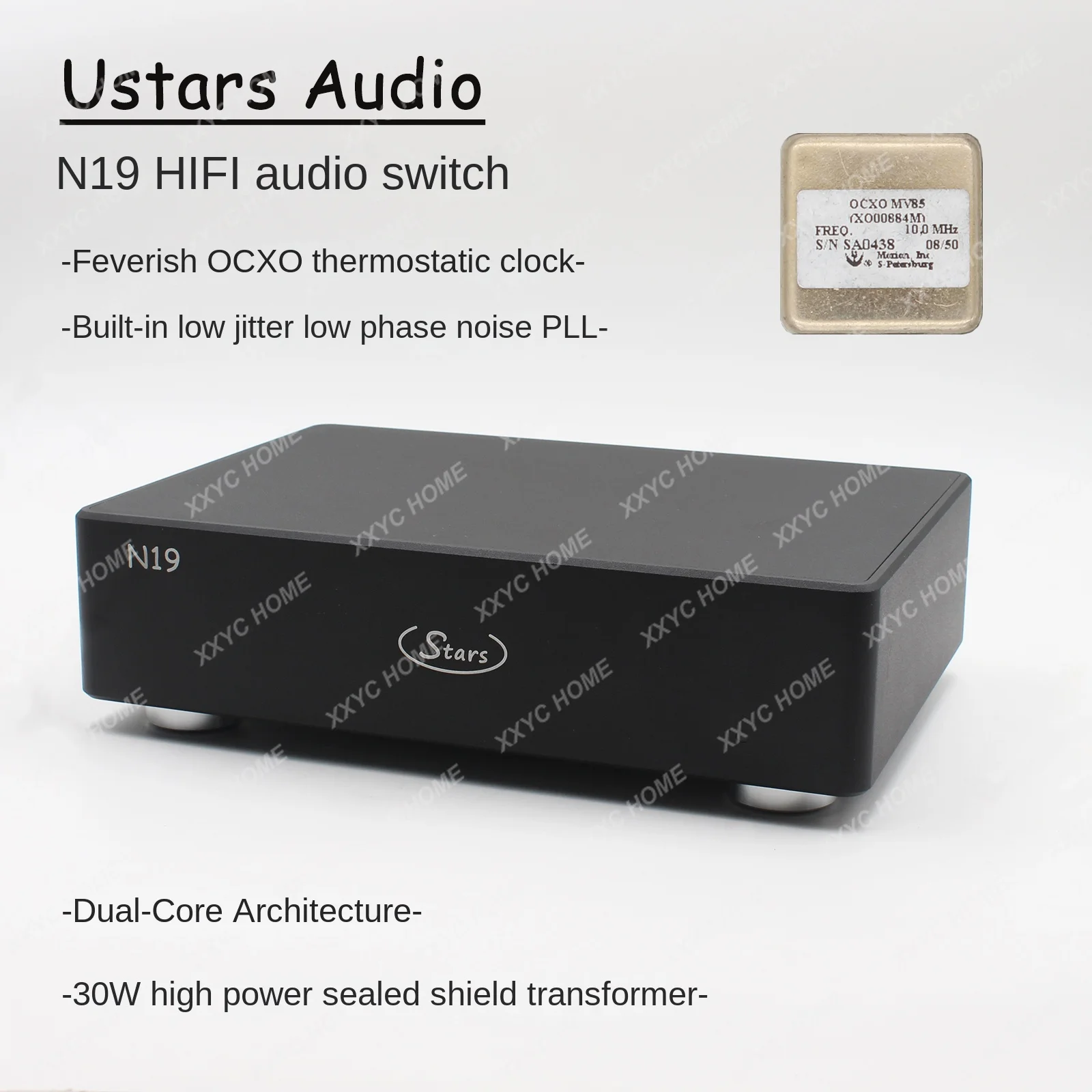 

Двухъядерный переключатель N19 Audio HiFi Fever, полностью линейный регулируемый, с постоянной температурой, кварцевый осциллятор Φ