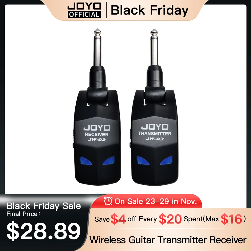 JOYOJW03WirelessGuitarSystem24GHz4ChannelsWirelessGuitar
