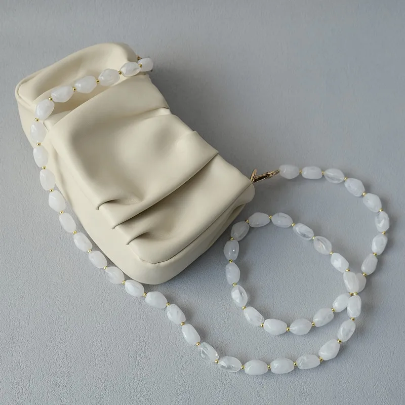 Sac Blanc Avec Poignées Transparentes Et Longue Sangle - Occasion - Département Femme