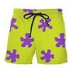 2024 Summer Men's Swimwear Shorts Print Beachwear Sexy Swim Trunk Men Swimsuit Surf Board Short Drawstring Trunk Quick Dry Short 2