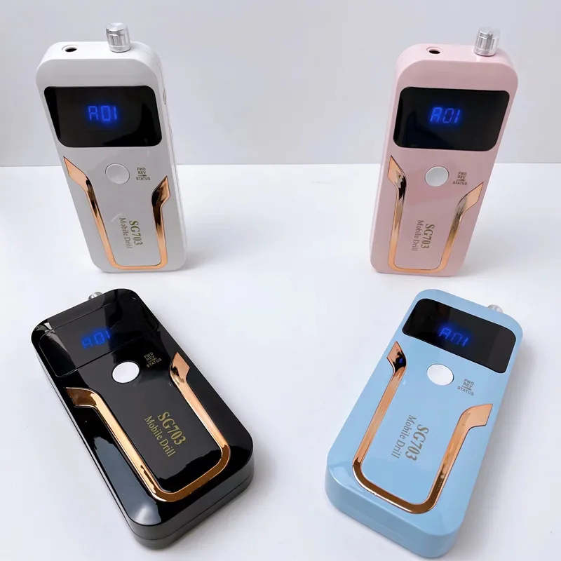 2022 Portable Rechargeable Nail Drill Machine 35000RPM Manicure Machine Electric Nail File Nail Art Tools Set for Nail Drill bit 4
