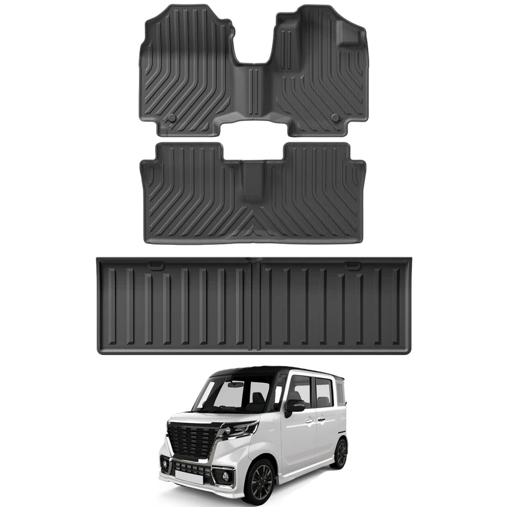 스즈키 스파시아 mk54s 2023 2024 2025 우핸들 차량용 매트 모든 날씨용 3D 맞춤형 고무 매트 방수 무취 TPE 플로어 라이너