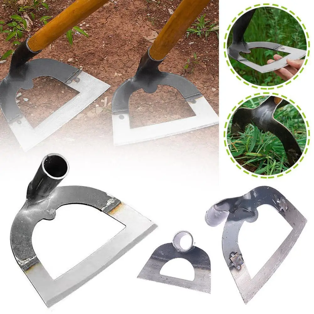 Handheld Holle Hoe Verdikte Mangaan Staal Landbouw Weeding Hoe Planten Groente Tuinieren Lossende Bodem Weeding Tool Image 4