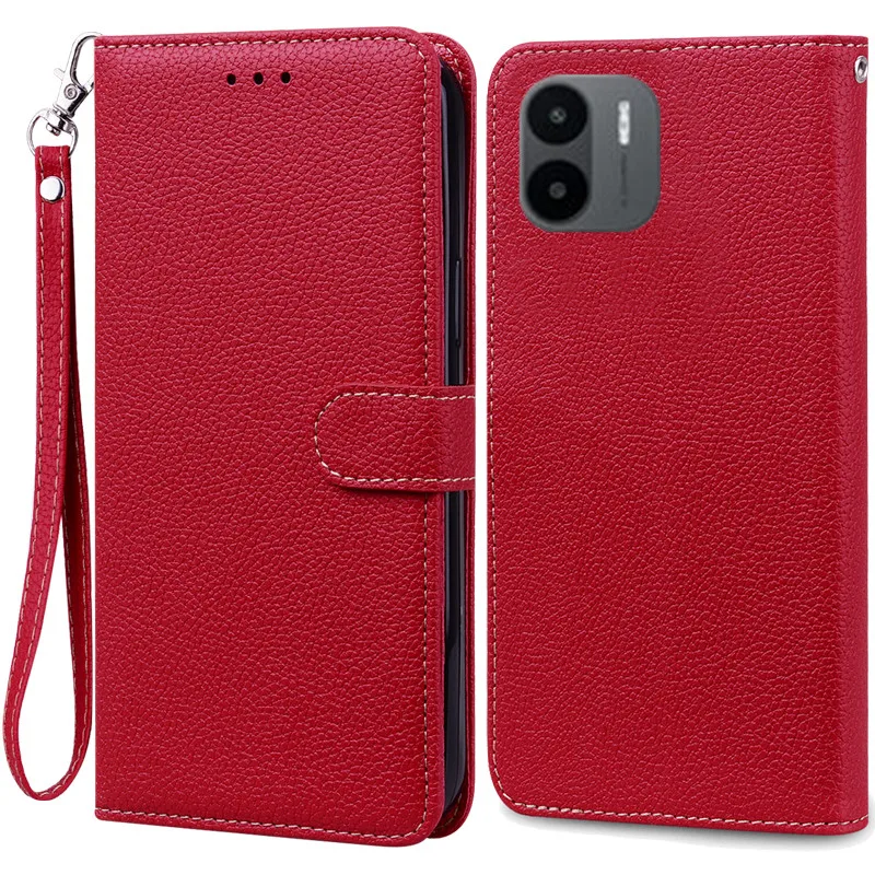 Leather Flip Wallet Phone Case - Elegant Book Style Cover, Durable Protection, Sleek Design
