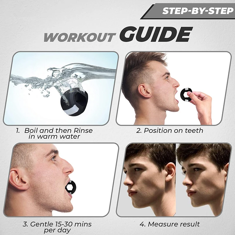 Jawline Exerciser Facial Jaw Muscle Toner Training Fitness Ball Anti-aging Food-grade Silica Face Chin Cheek Lifting Slimming