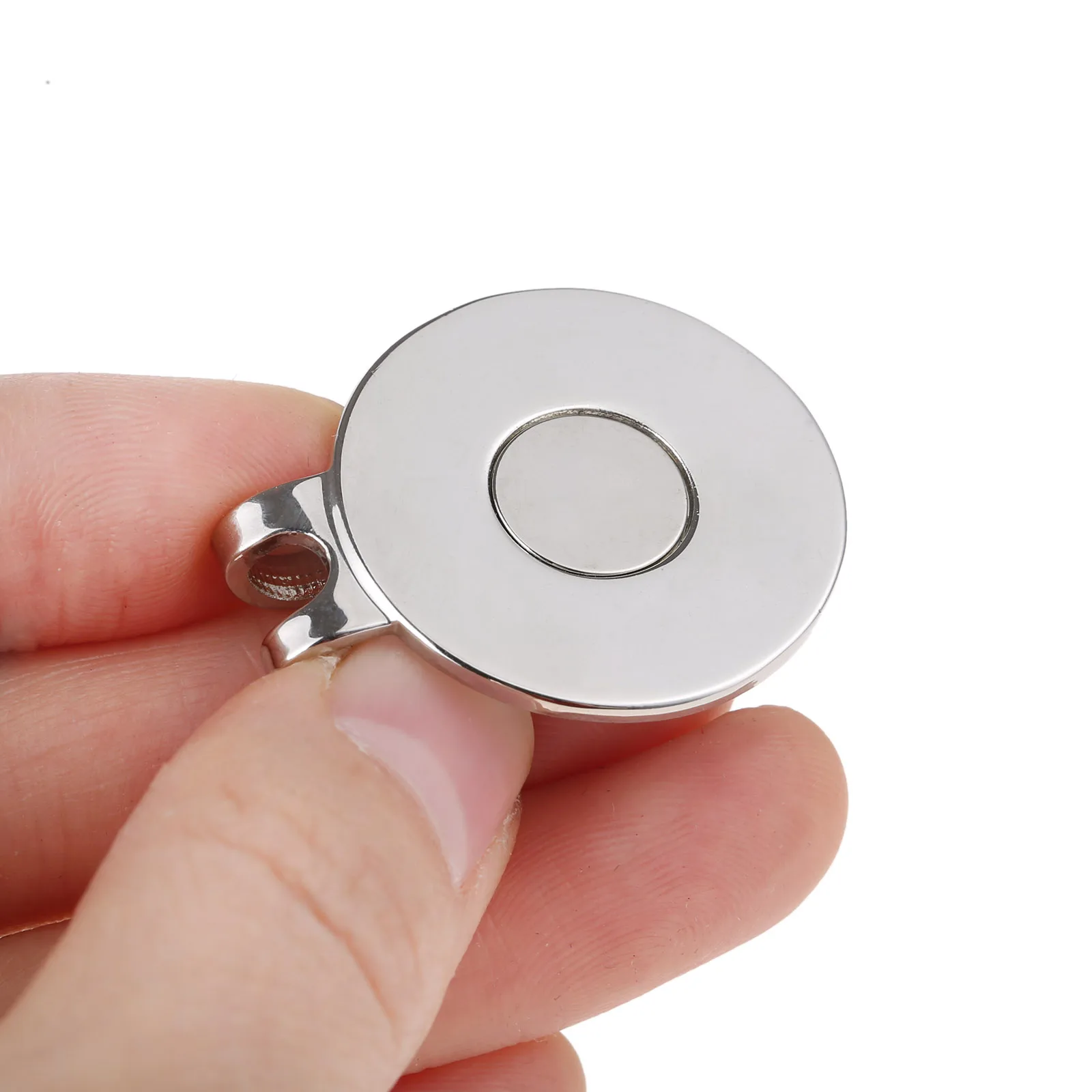 골프 모자 클립이 있는 합금 골프 공 마크, 마그네틱 야외 골프 공 조준 마커, 전문 골프 훈련 보조 액세서리, 4 개