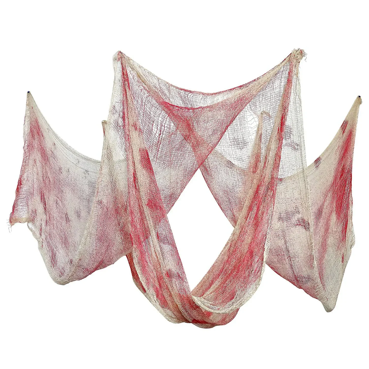 180x76cm 할로윈 피 레드 소름 끼치는 천 짜증 패브릭, 유령의 집 할로윈 파티 출입구 야외 장식