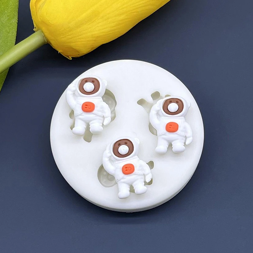 Astronaut Rakete UFO Silikonform Sugarcraft Schokolade Cupcake Backform Fondant Kuchen Dekorieren Werkzeuge – Detail 11