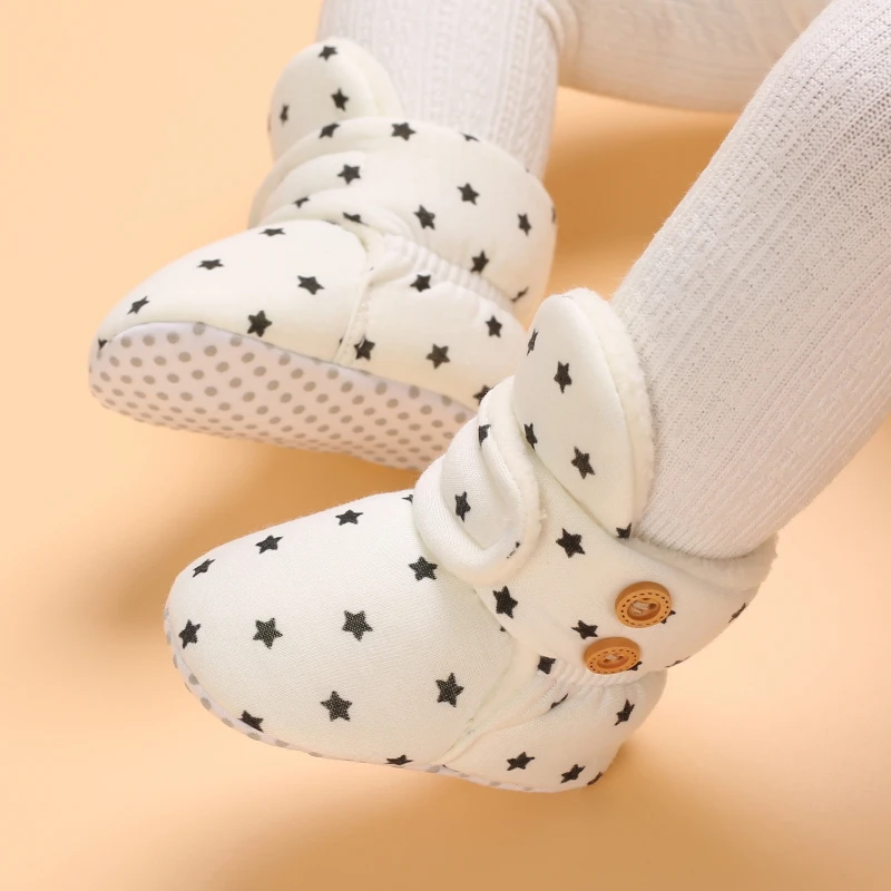 0-18M Boots For Newborn Baby Girl Snow Boots Winter Thermal Shoes Plush Ankle Boots Winter Baby Boys And Girls Thermal Shoes S7bdeb9f4a50447c78165ed410151d008W