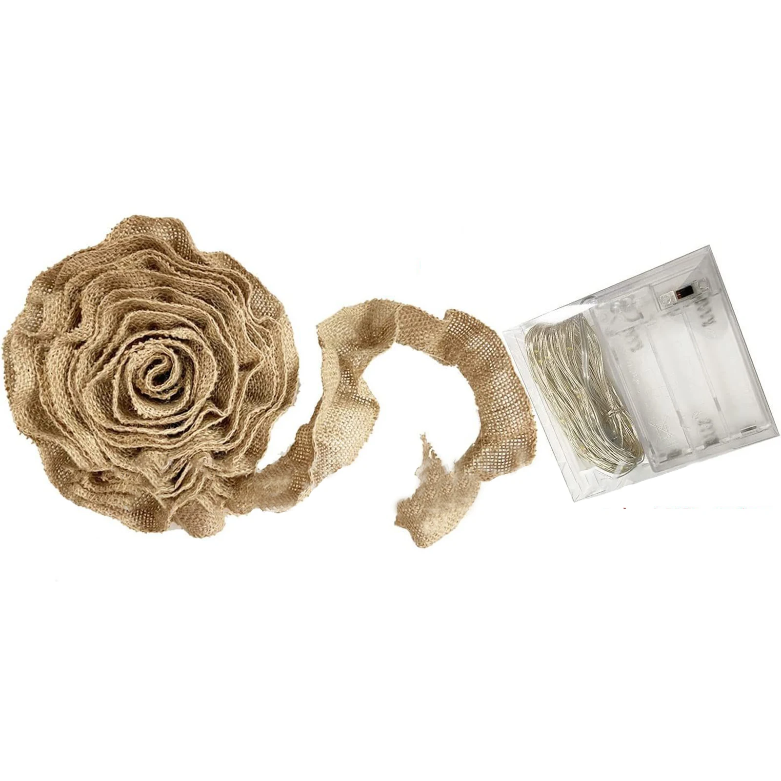 

Рождественские ремесла украшения с огнями 27 футов Классические рождественские ленты мешковины цветочный дизайн края для внутреннего украшения