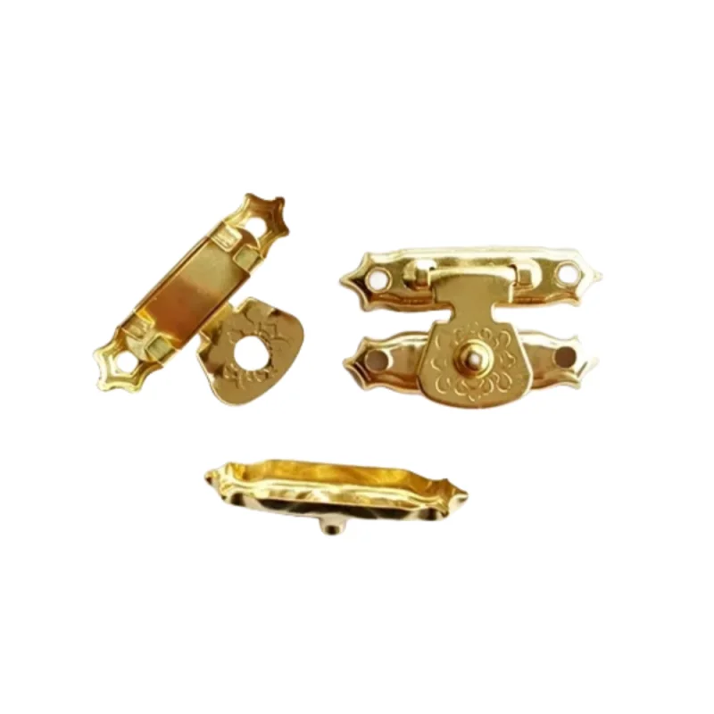 1000pcs 16 * 27mm Clasp Hook Brass Latch Jewelry Box Hardware Accessories Wooden Box Locks