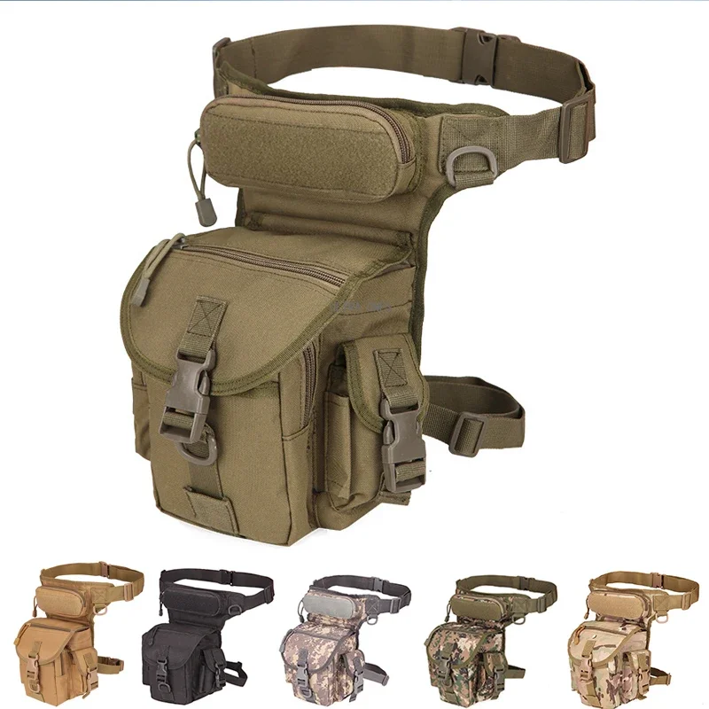 

Tactical Drop Leg Bag Military Waist Pack Outdoor Hunting Utility Belt Pouch Travel Camping Riding Hiking Thigh Fanny Bags