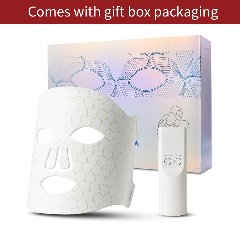 7-kolorowa LED maska do twarzy z żelem krzemionkowym do fototerapii, ujędrniania twarzy, redukcji zmarszczek, zwężania porów, fotonowej regeneracji, narzędzie kosmetyczne