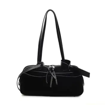 X90D Women's Faux Suedes Purses Fashion Toted Bag Shoulder Handbags Slouchy Hobos Bag