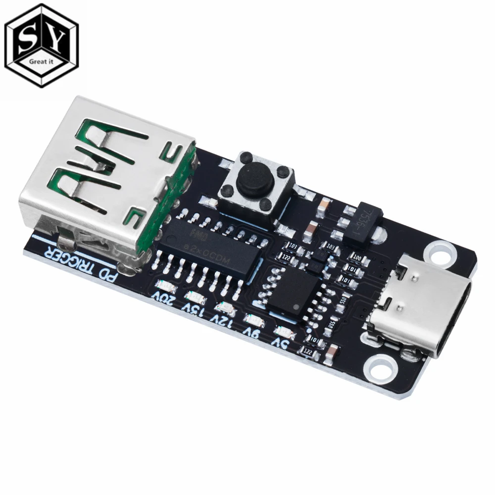 100W USB-C Fast Charge Trigger Module with PD/QC Support