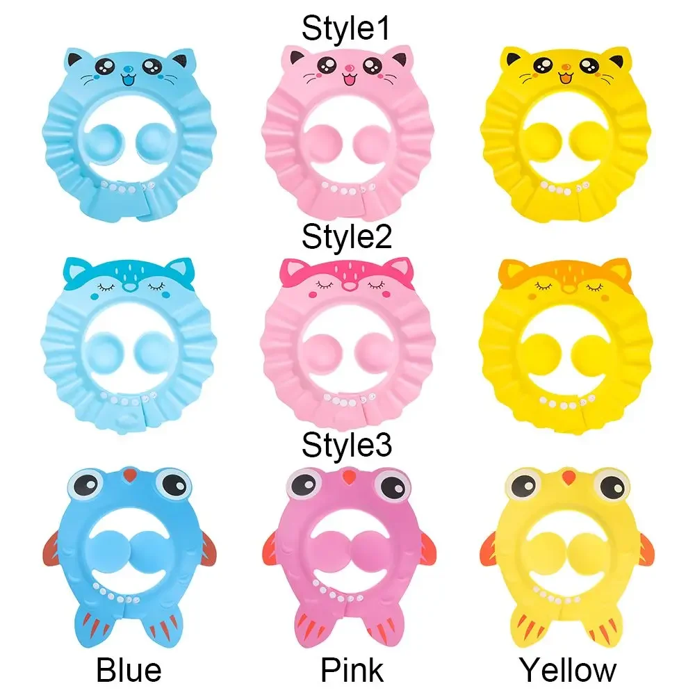 Adjustable Baby Shower Caps Child Kids Shampoo Hat Wash Hair Bath Shield Waterproof Ear Eye Protection Visor hair wash hat hair wash shield shampoo shower cap