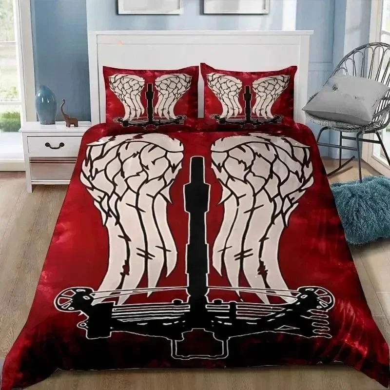 Walking Dead Daryl Dixon Wings Mark Bedding Set Single Twin Full Queen King Size Bed Set Adult Boys Bedroom 3D Print