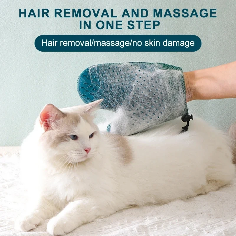 Pet hair removal massager gloves flexible combs for long and short hair dogs and cats pet removal brush gloves pet grooming gloves pet hair remover gloves