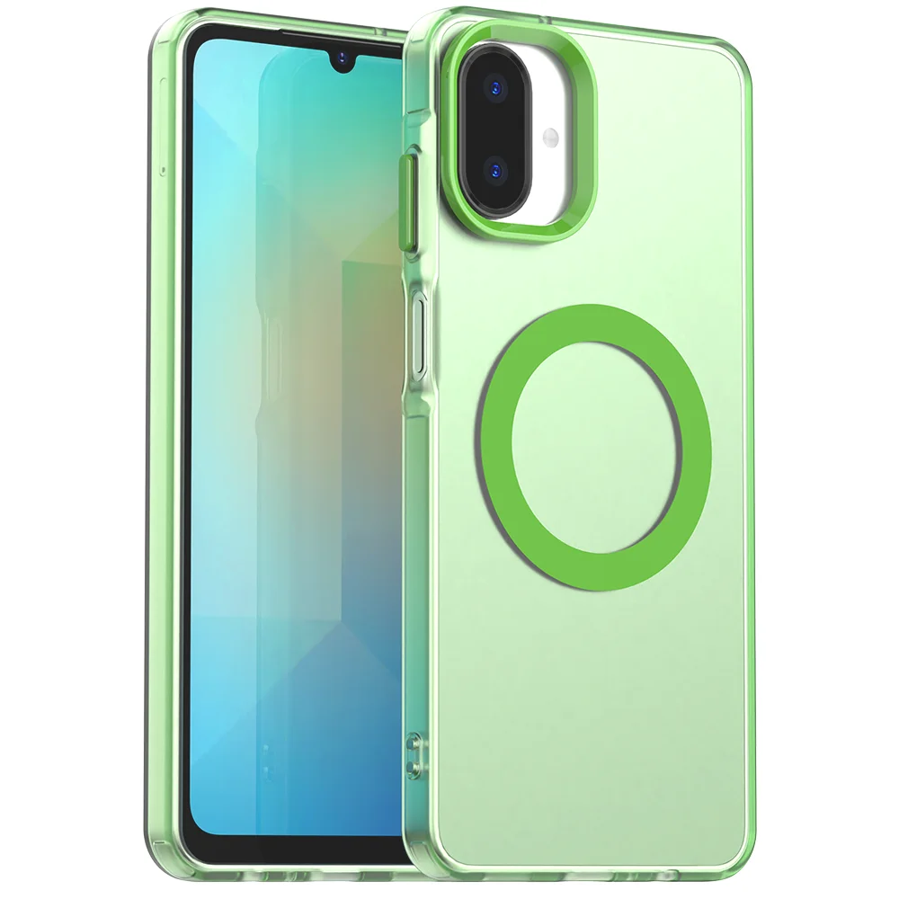 Luxury Armor Shockproof Case with Magsafe Magnetic Wireless Charging Compatibility - Hard Matte PC Cover