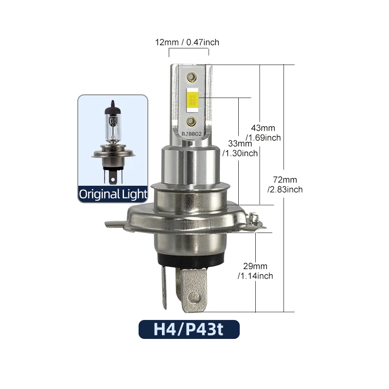 1:1 Halogenlampen zu LED H7 LED Plug and Play 1900K 3200K 6000K 8000K Bernstein/Golden/Weiß/Blau DC 12V für Autoscheinwerfer – Detail 11