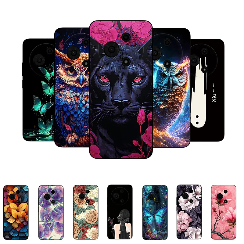 Leopard Panda Soft Silicone Phone Case - Protective Back Cover