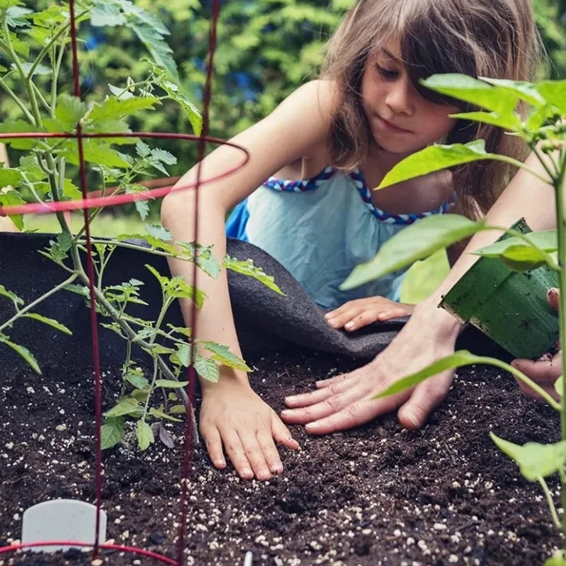 Zöldségkert Termesztés Táska Zöldségnövekedésű Táskák Fogantyúval Megvastagodott Zöldség Hagyma Növényi Kültéri Kerti Edények - Image 3