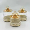 European Style Transparent Glass Candy Jar Metal Decorative Jar Luxury Scented Candle Bottle Interior Jewelry Box Art Decoration 3