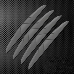 Silicone Car Door & Mirror Anti - Collision Protector Set - 4PCS (Gray)