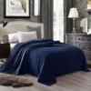 1pc Coral Fleece Blanket Simple Grey Blanket Soft Warm Throw Blanket Nap Blanket for Sofa Bed Camping Trip Office Pet Dog 5