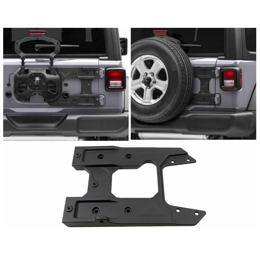 

Hinge Tailgate Bracket Spare Tire Carrier Mounting Bracket Reinforcement For Jeep Wrangler JL 2018+ Fit 35" Tires