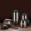 Vacuum Sealed Tank Transparent Glass Coffee Beans Food Storage Jars Household Moisture-proof Air Extraction Airtight Container 1