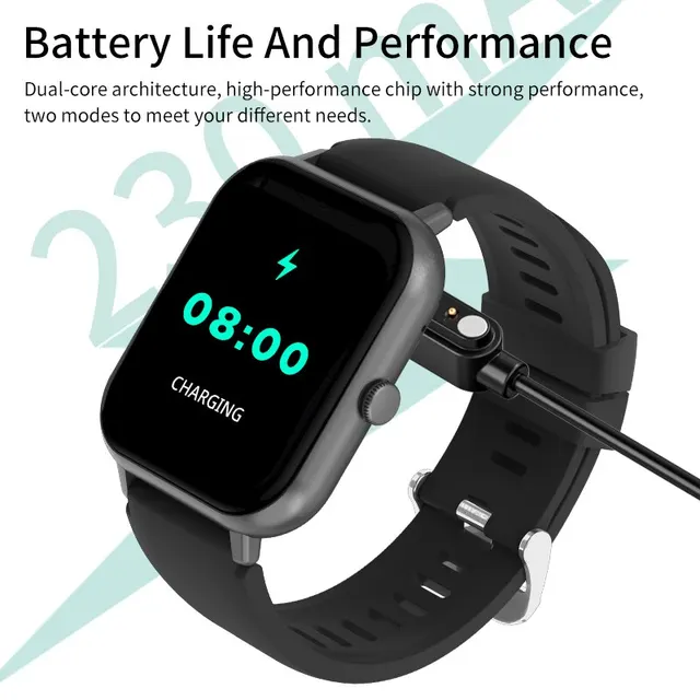 Montre intelligente d'appel Bluetooth pour hommes et femmes