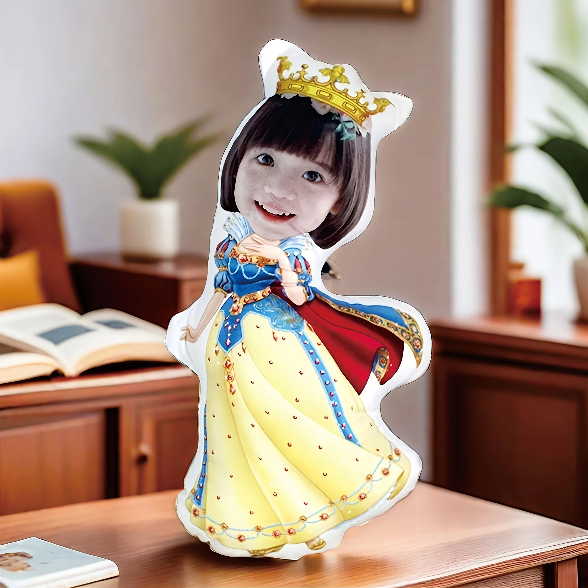 Customized Princess Plush Pillow Personalized Photo Mini Cushion Perfect for Sofa, Bedroom Decoration, Christmas, Thanksgiving 5