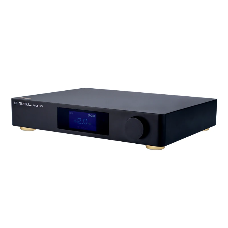 SMSL SU-10 MQA-CD Decoder HIFI Desktop Preamp Dual ES9038pro Chip SU10 Bluetooth DAC Support I2S IIS LDAC APTX HD SBC AAC