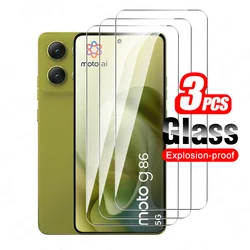 3-Pack Crystal Tempered Glass Screen Protector - Case Friendly for Motorola Moto G56 (3 Pieces)