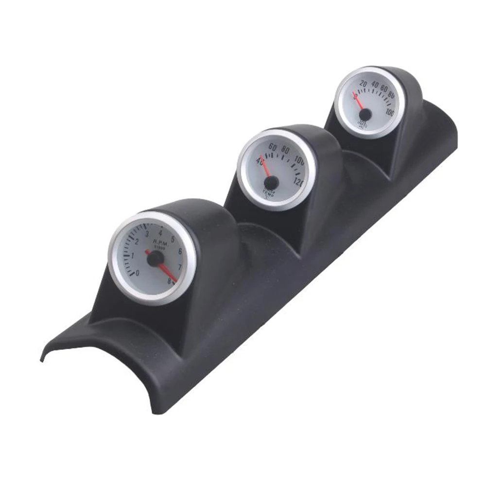 52MM 3-in-1 Pressure Oil Gauge With Sensor And Water Temperature Gauges - Triple Meter Kit