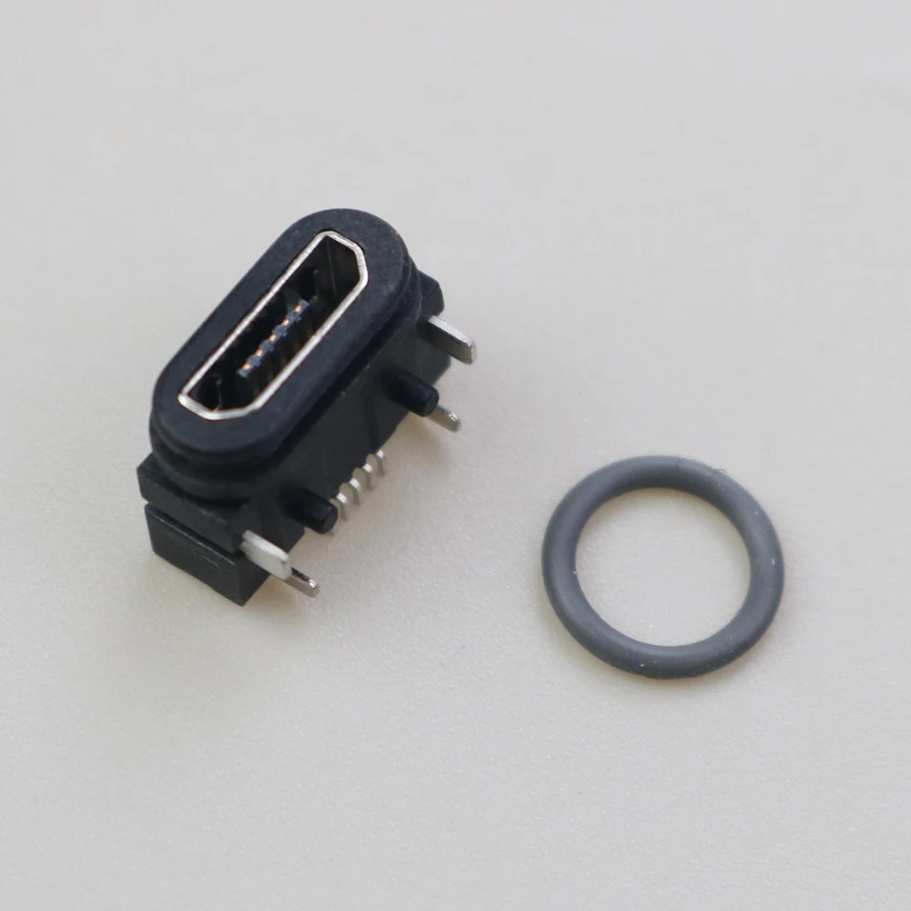 

2-5PCS Waterproof Power Plug Dock SMT DIP Female Micro USB Connector Type-C Charging Socket Port USB 2.0 Socket jack