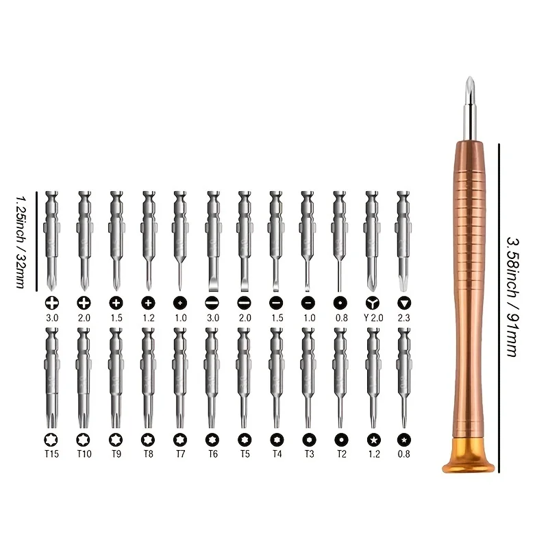 25 Precision Screwdriver Set For Repair