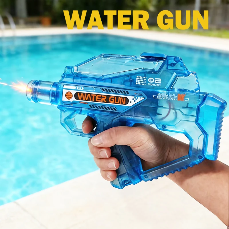 Pistolet à eau électrique avec lumières et sons pour enfants_voghion.com
