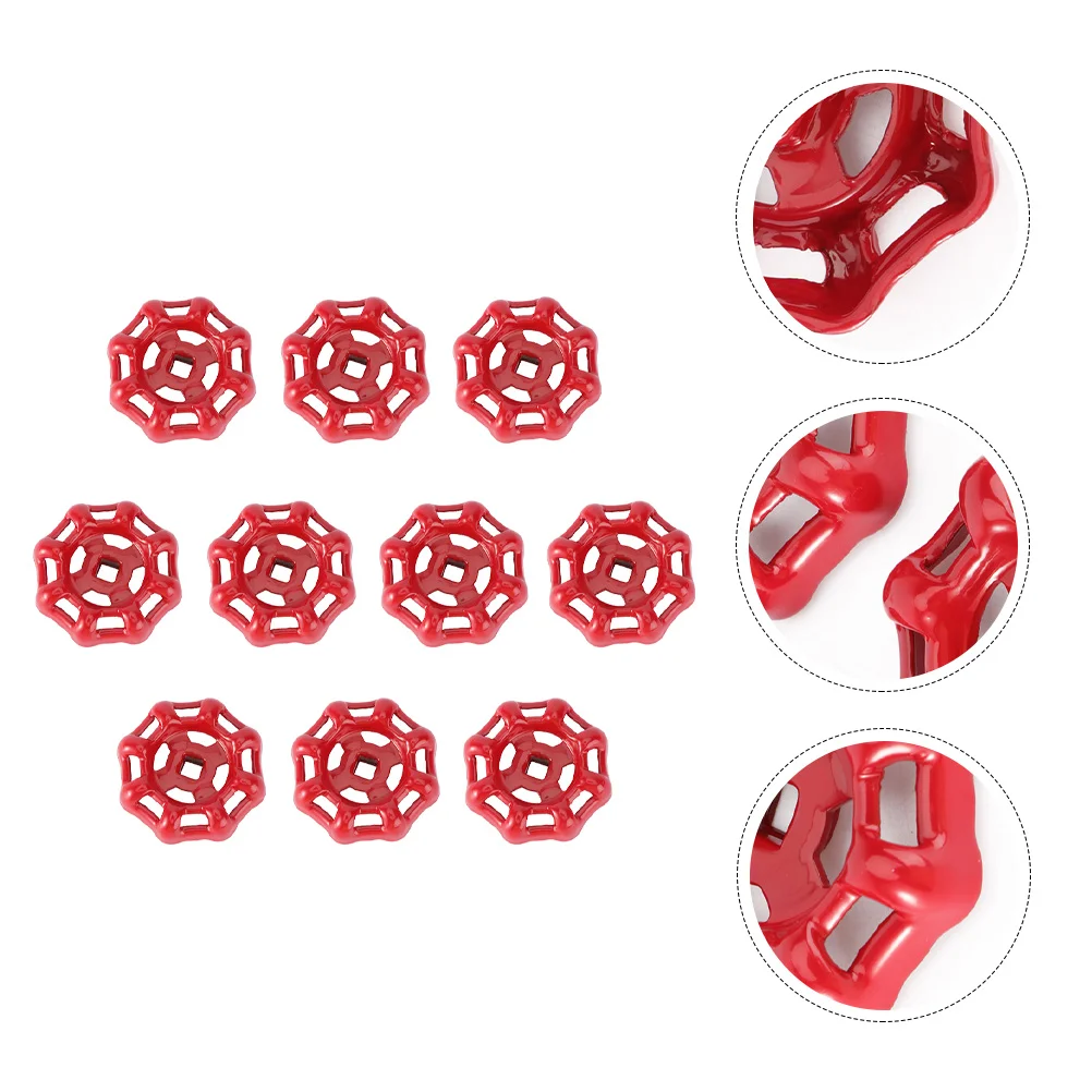 

10pcs Hose Wheel Handle Replacement Wheel Handle Cast Round Broach Metal Outside Water Spigot Handle Gate