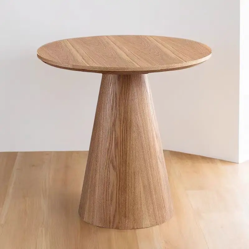 Nordic Solid Wood Side Table Coffee Table Minimalist Mushroom Table Creative Lounge Hotel Apartment Small Round
