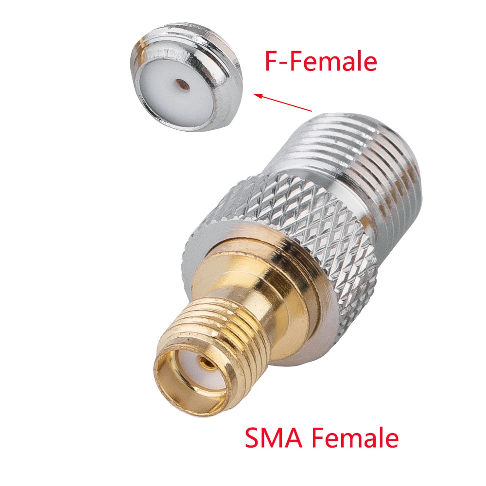 Sma zu f tv weiblich männlich gerade stecker rpsma zu f schnell stecker adapter koax stecker messing vergoldet – Detail 5