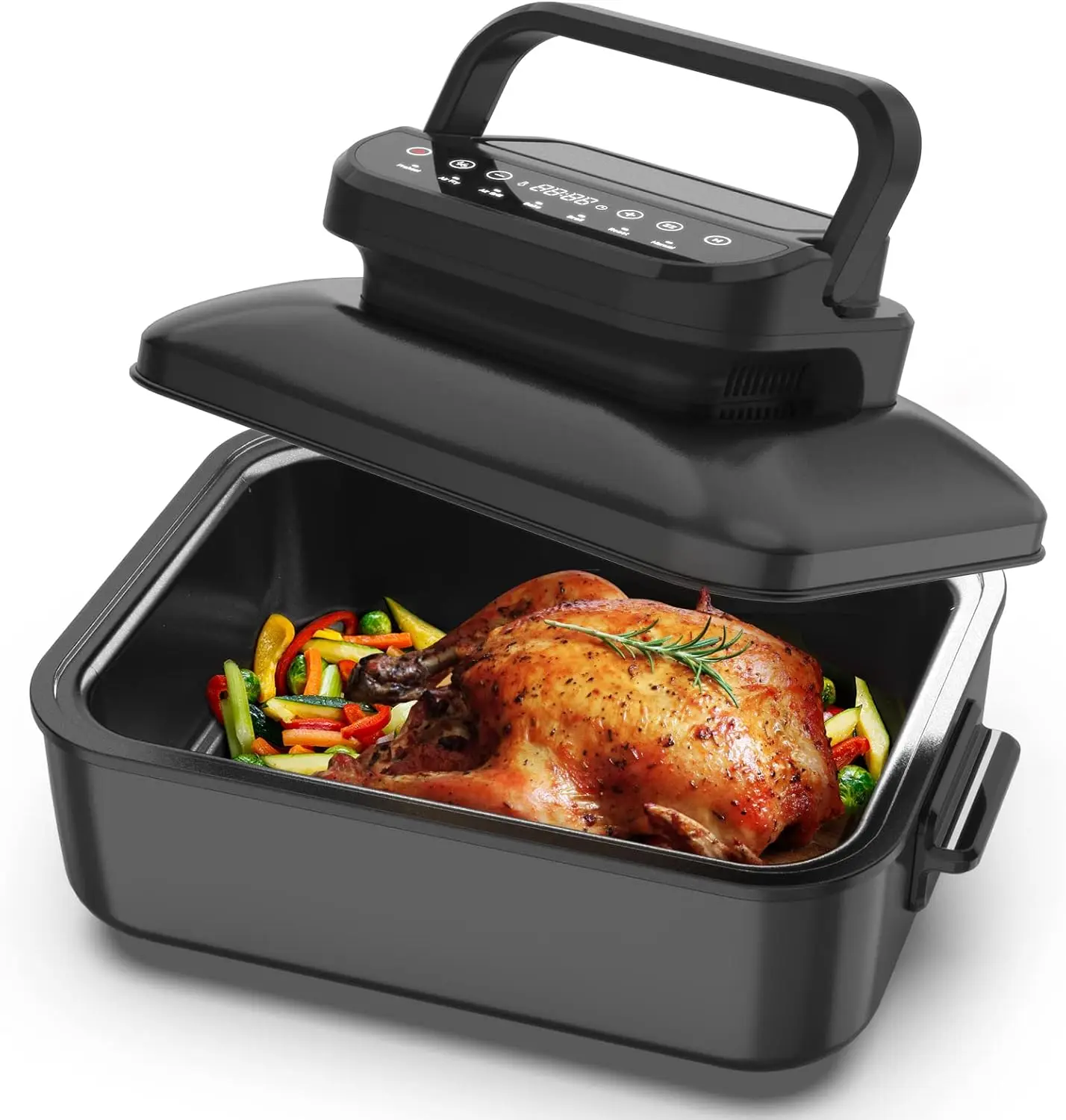 Chef Air Fryer & Electric Indoor Grill Combo, Indoor Tabletop Grill & Griddle