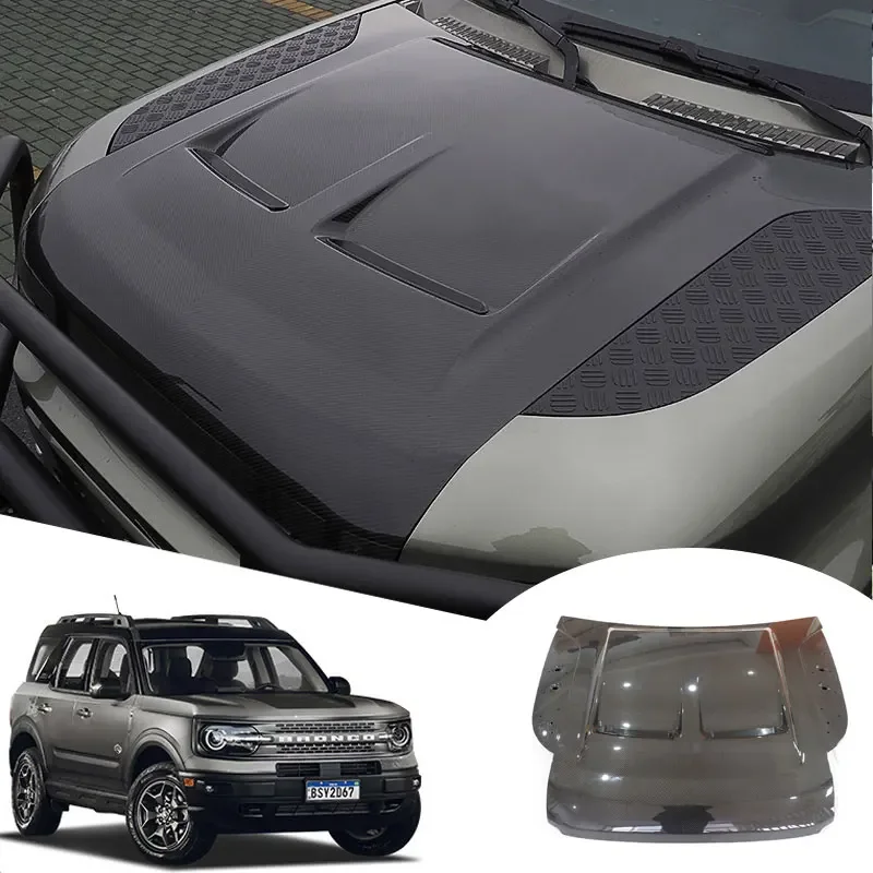 

Carbon Fiber Engine Hood for Land Rover Defender 2020 2021 2022 2023 material Defender upgraded SVR style cover 90/110