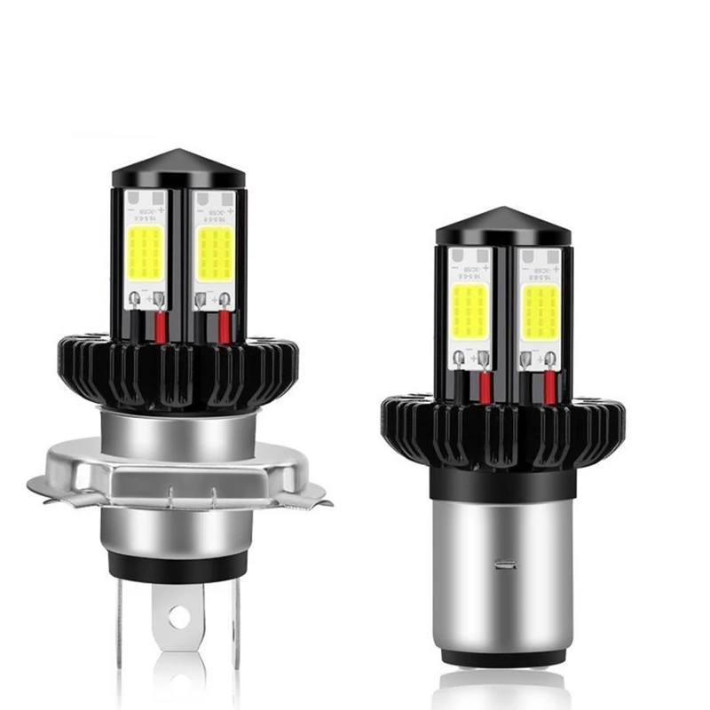 

1200LM Motorcycle Headlight LED BA20D H6 H4 Bulbs Hi Lo beam Moto LED Motorbike Headlight Lamp 6000K White 12V