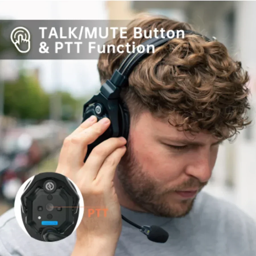 최신형 솔리드콤 C1 프로 풀 듀플렉스 ENC 무선 인터콤 헤드셋 시스템 (TV 영화 제작용)