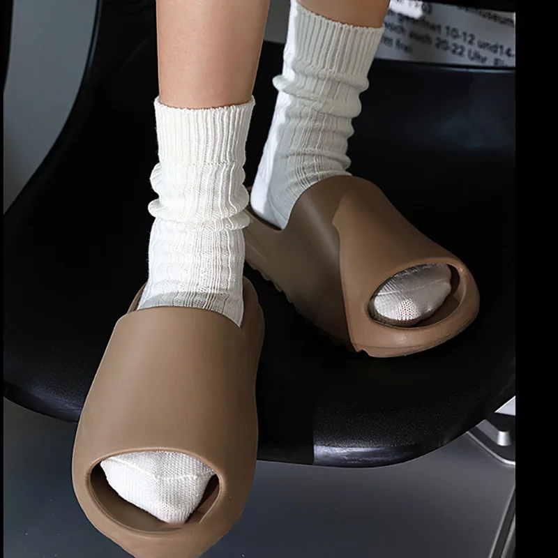 Solid Color Socks Women Middle Tube Men Pure Cotton Winter
